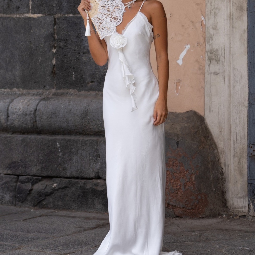 12th Tribe White Maxi Dress